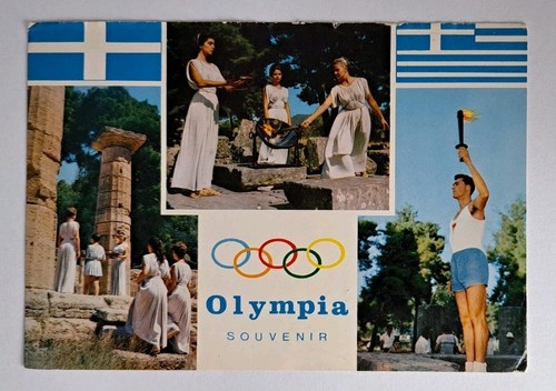 Postcard lighting olympic - postcard, of